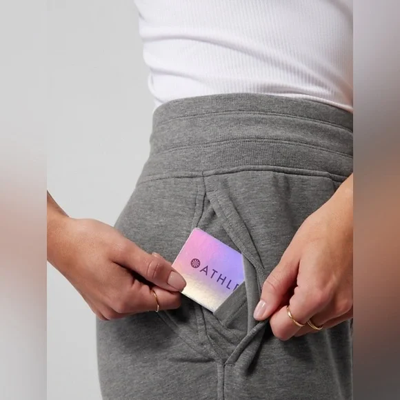 Athleta Grey Drawstring Waistband Balance Jogger - Picture 4 of 9